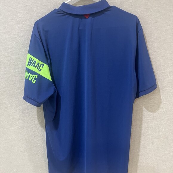 WAAC Polo Shirt Men's Slim Fit 4Large Blue Short Sleeve Snap Golf Tennis Stretch - Picture 11 of 11